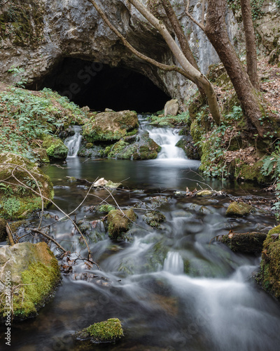 Deguric cave on river Gradac in Valjevo, Serbia photo