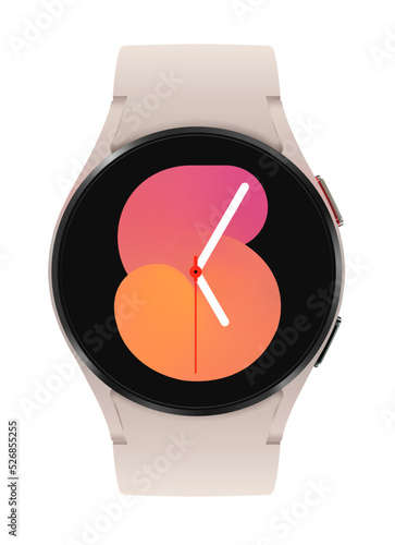 Smart watch pink color mockup