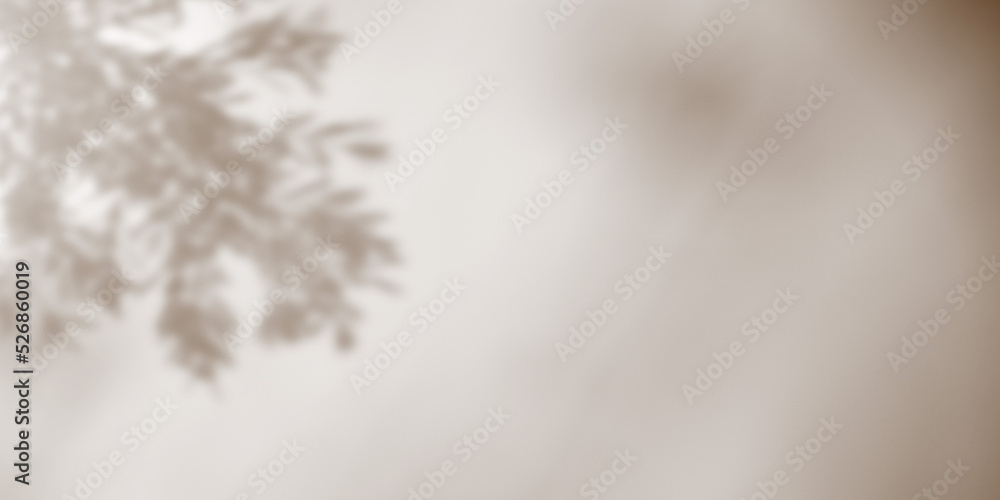 Obraz premium Shadow background of tree leaves - 3D render
