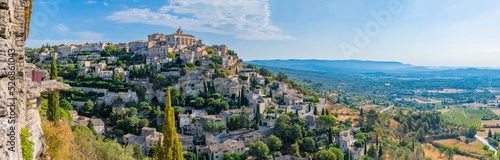 Panorama Bergdorf Gordes in der Provence Frankreich