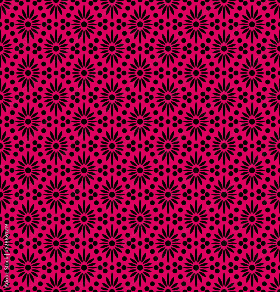 Seamless flowers pattern, small floral print.