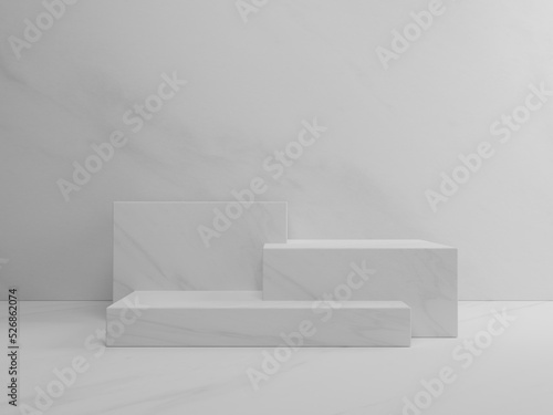 Minimalistic podium design 3d rendered