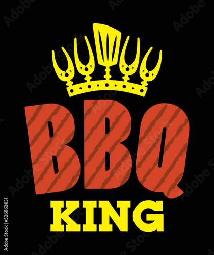 barbeque king uniform t-shirt design 