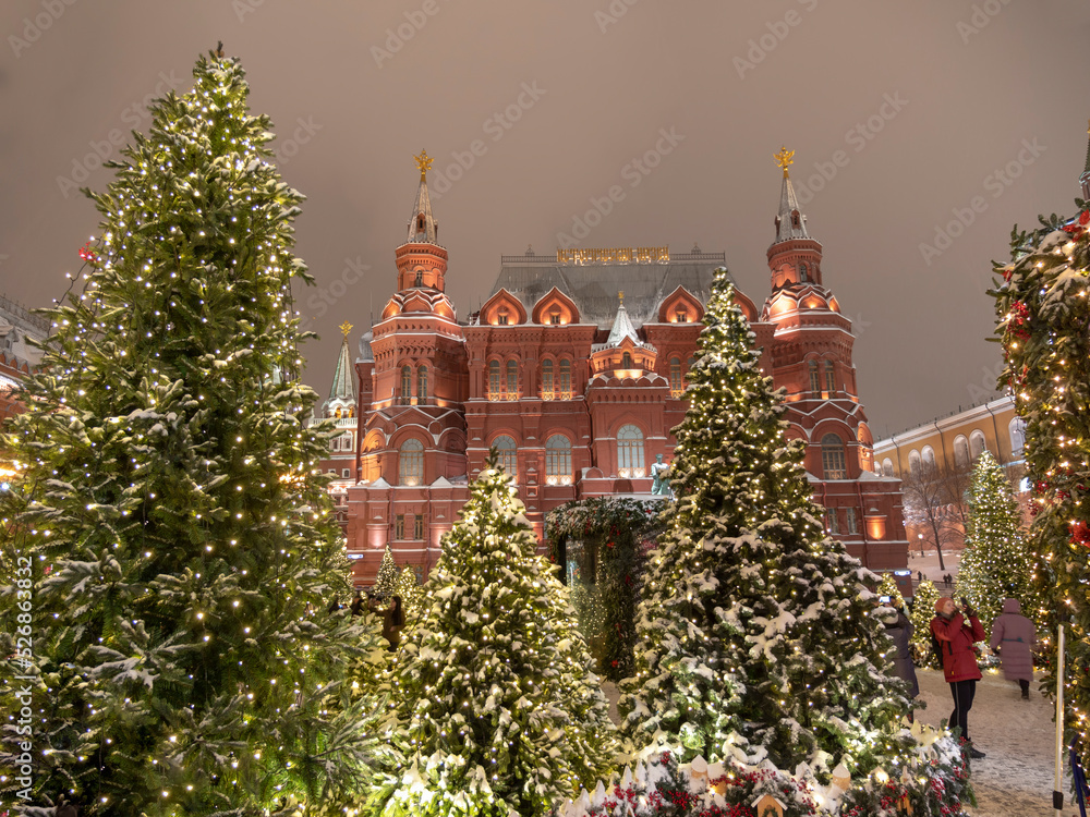 Moscow Red square, History Museum in Russia