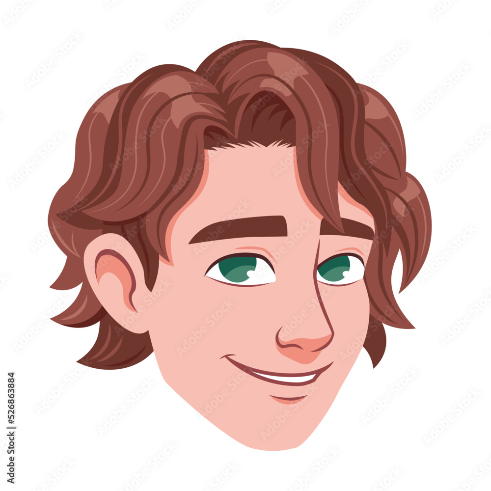 Isolated avatar of a sexy man Vector Isolated avatar of a sexy man Vector