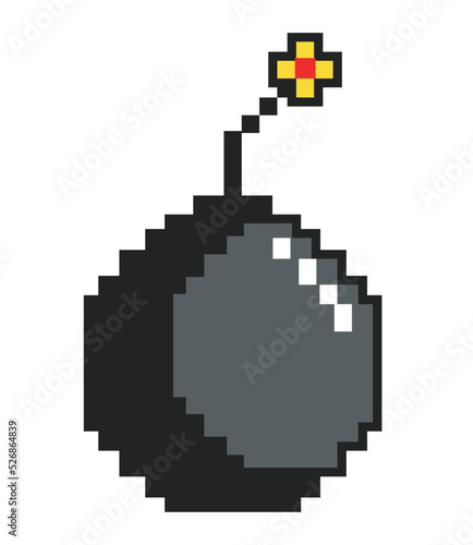 pixel art bomb
