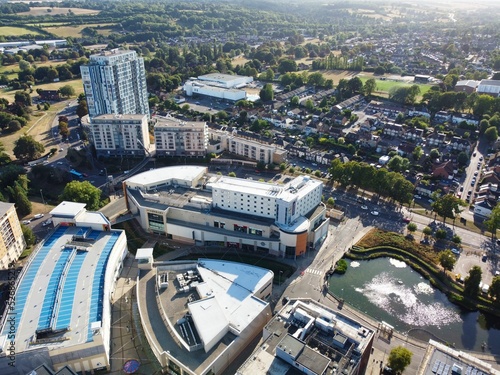 Gorgeous Aerial View of Hemel Hempstead England UK Town of England photo