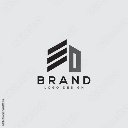 concept Creative Initials Letters E +D Want corporate