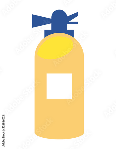yellow fire extinguisher