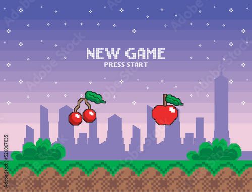 new game video pixel art