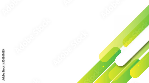 Modern Abstract Background with Retro Memphis and Vibrant Yellow Green Gradient Color