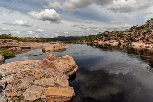 natural landscape in the city of Andarai, State of Bahia, Brazil photo