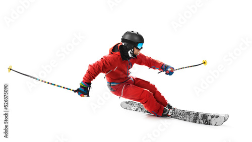 Cuadro en lienzo Skiing in action