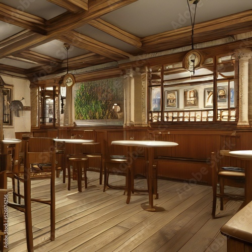 Modern City Bar Cafe Interior