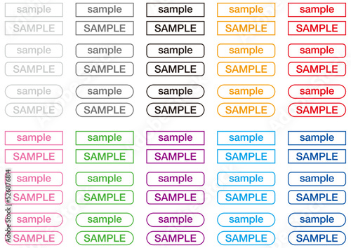 サンプルのイラスト素材集