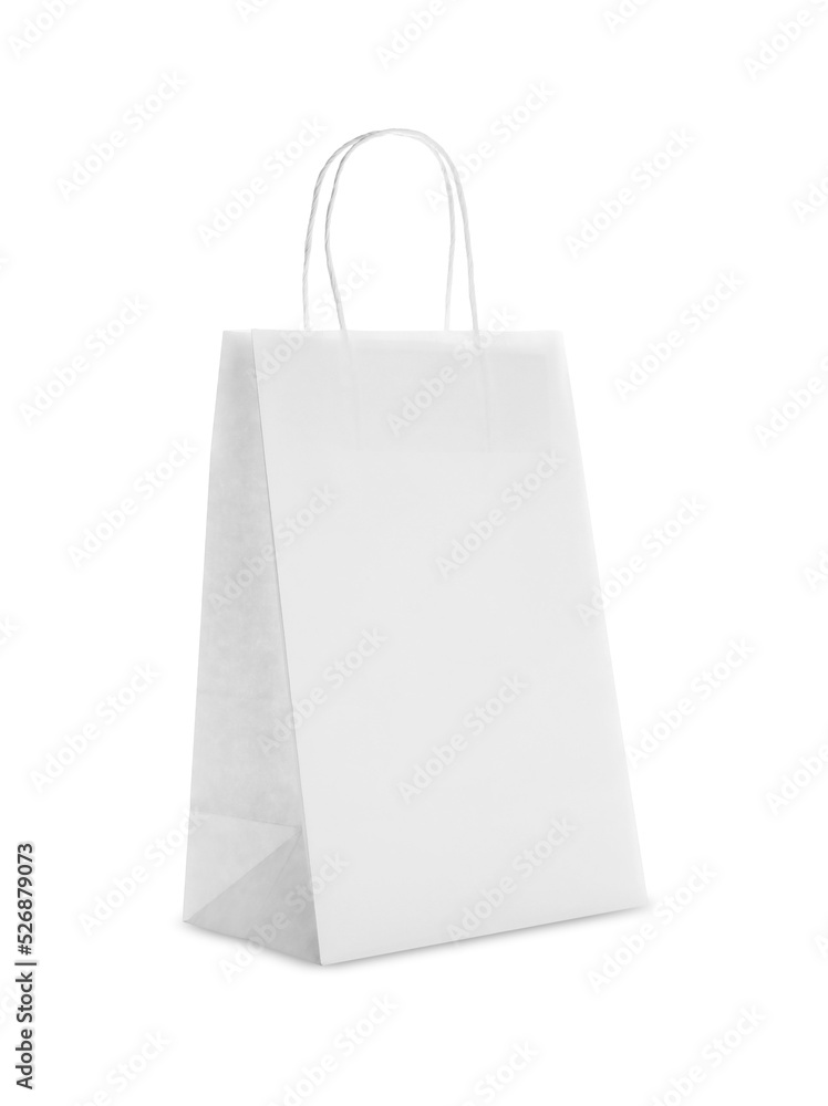 Blank paper bag on white background. Space for design Blank paper bag on white background. Space for design