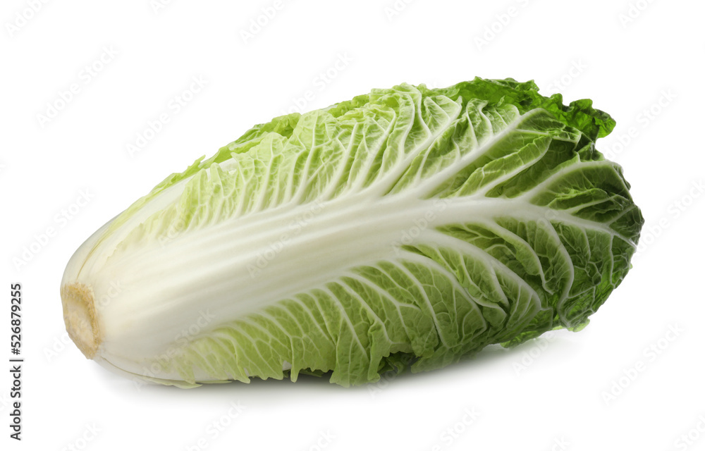 Fresh tasty Chinese cabbage isolated on white Fresh tasty Chinese cabbage isolated on white