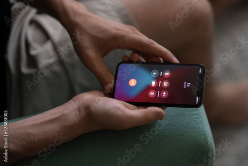 ex girlfiend calling on the smartphone, depression, bad relationships