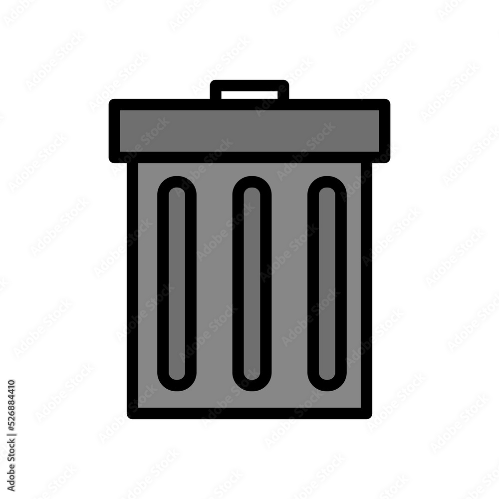 Trash can icon. Recycling design. Vector illustration. stock image. Trash can icon. Recycling design. Vector illustration. stock image.