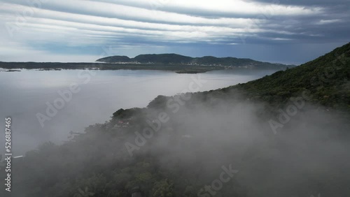 clouds over the lake