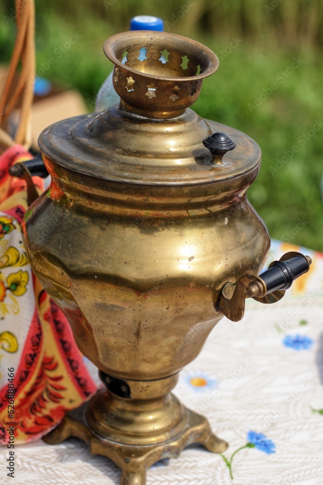 antique pot медный самовар винтаж
