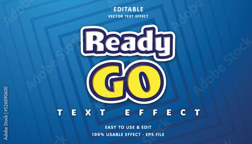 ready go editable text effect with modern and simple style, usable for logo or campaign title