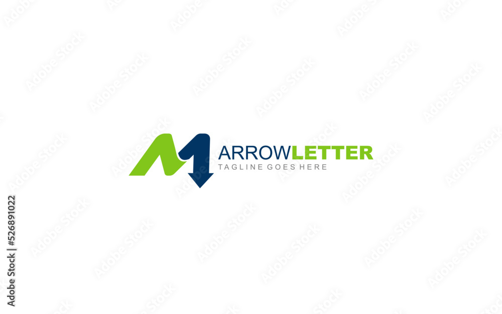M logo business for branding company. arrow template vector illustration for your brand. M logo business for branding company. arrow template vector illustration for your brand.