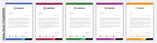 Professional Letterhead Template Set corporate modern letterhead design template with creative modern letter head design template for your project. letterhead, letter head, Business letterhead design.