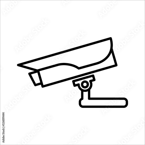 surveillance camera icon on white background