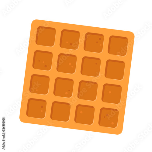 waffle icon flat vector illustration isolated