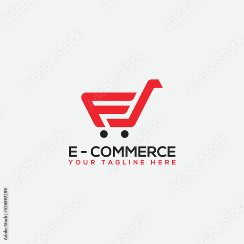 F Letter Logo, Online Shopping Logo.