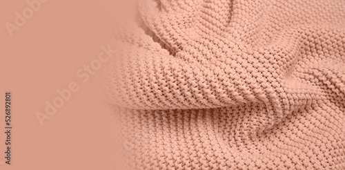 Texture of knitted fabric a...