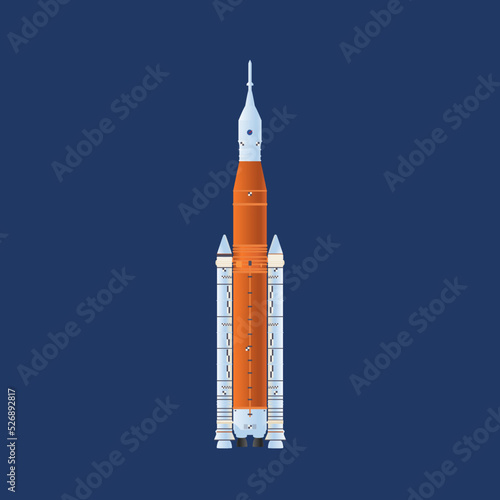 Artemis rocket, spaceship goring to the moon