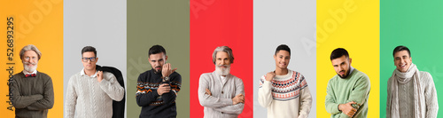 Set of attractive men in wa...