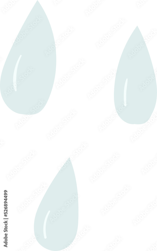 Water drop hand drawn flat style Water drop hand drawn flat style