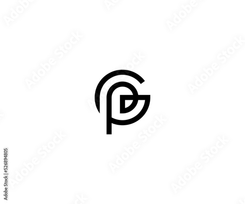 PG, GP, P, G abstract letters logo monogram