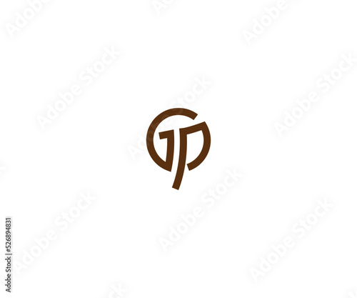 PG, GP, P, G abstract letters logo monogram