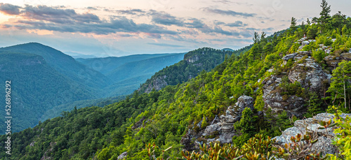 Scenic views of the Linville Gorge