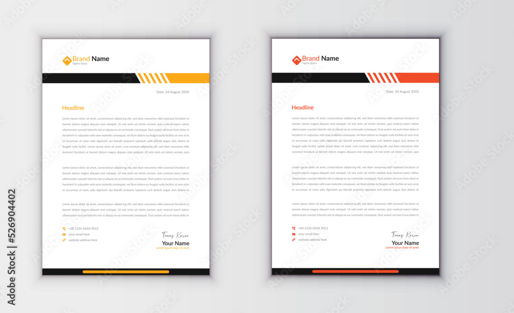 Corporate Modern Business Letterhead Design Template Corporate Modern Business Letterhead Design Template