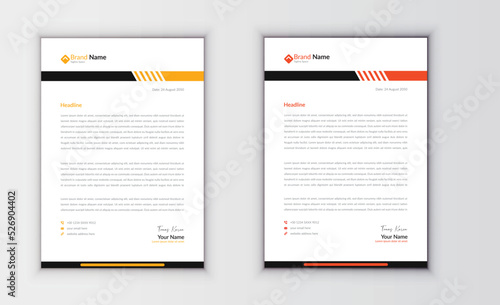 Corporate Modern Business Letterhead Design Template