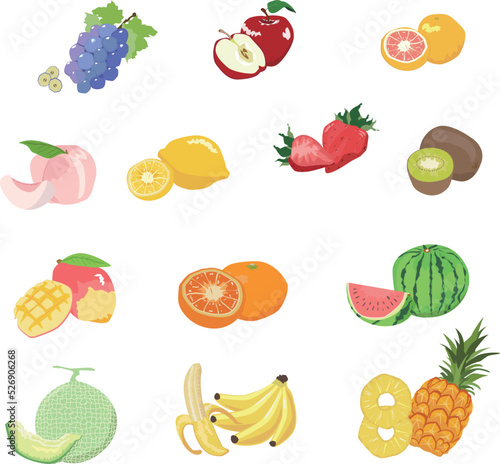 果物イラストアイコン　その1