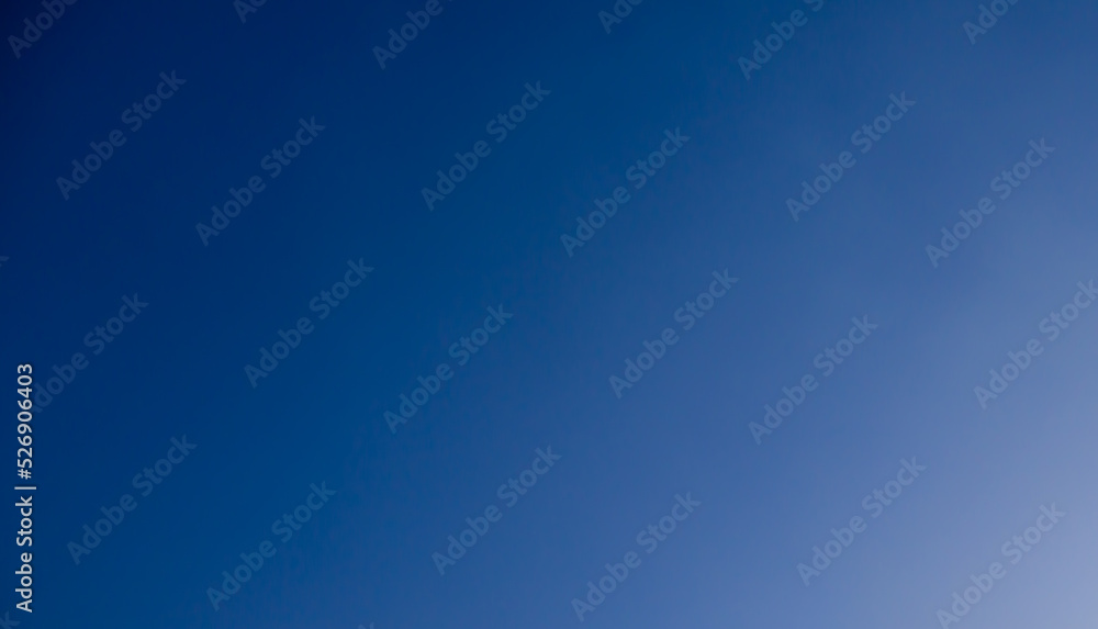 Abstract background of the sky. Dark blue and light blue gradient sky. Natural color sky patterns.