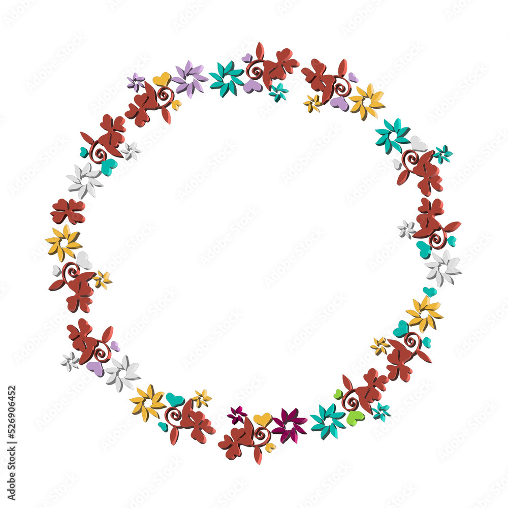 frame isolated 3D frame isolated 3D