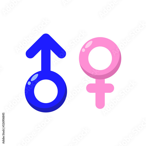 Men and women, boy and girl gender icon