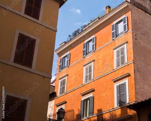 Trastevere Italy in late afternoon light