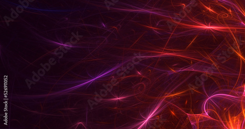 3D rendering abstract round light background