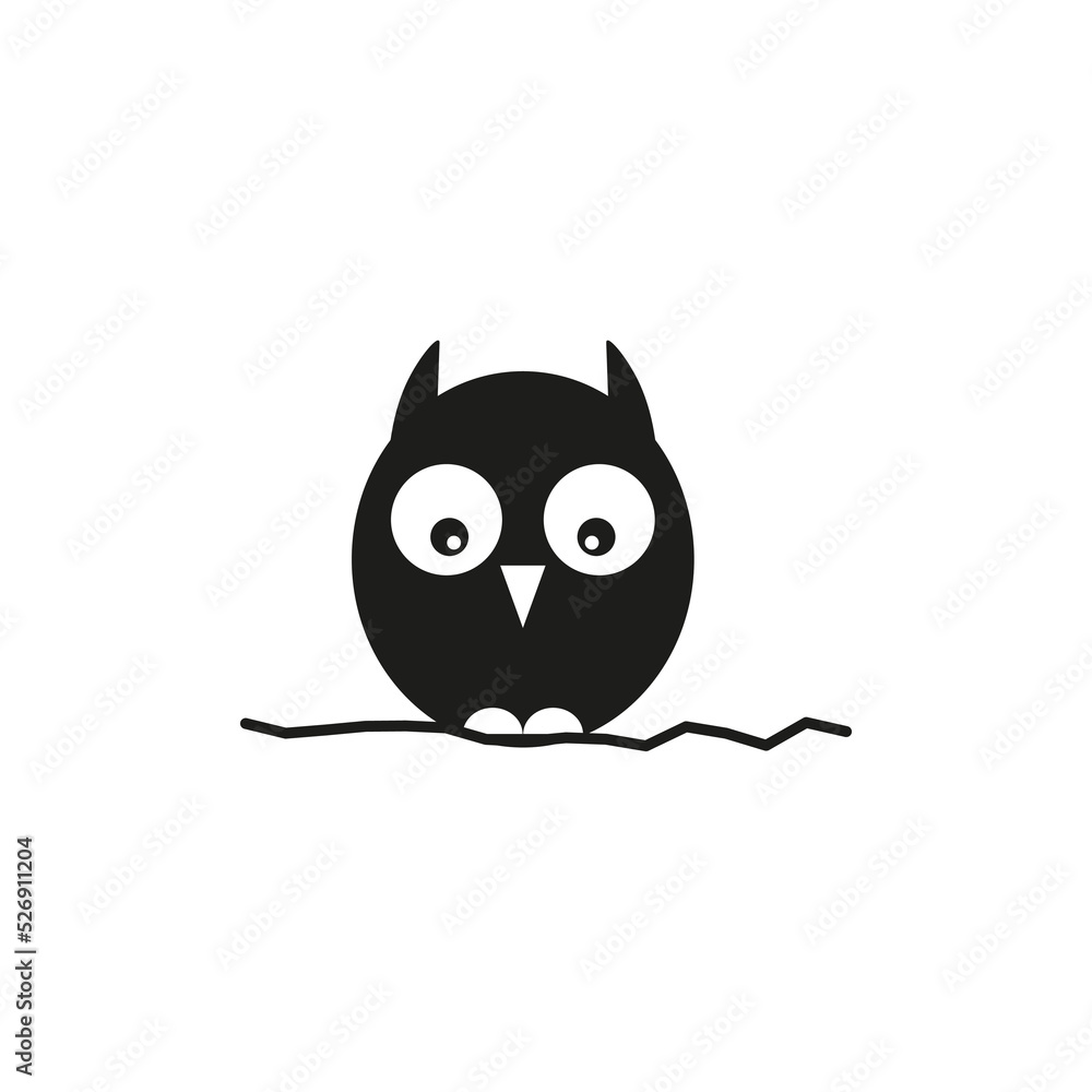 Owl icon. Tattoo art. Design element. Vector illustration. stock image. Owl icon. Tattoo art. Design element. Vector illustration. stock image.