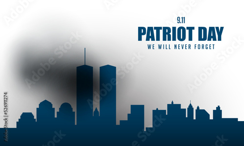 Patriot Day Background Design.