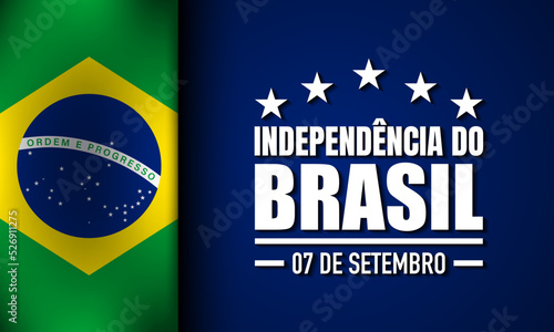 Brazil Independence Day Background Design.