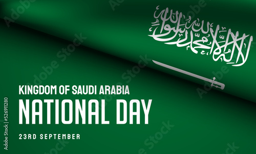 Kingdom of Saudi Arabia National Day Background Design.